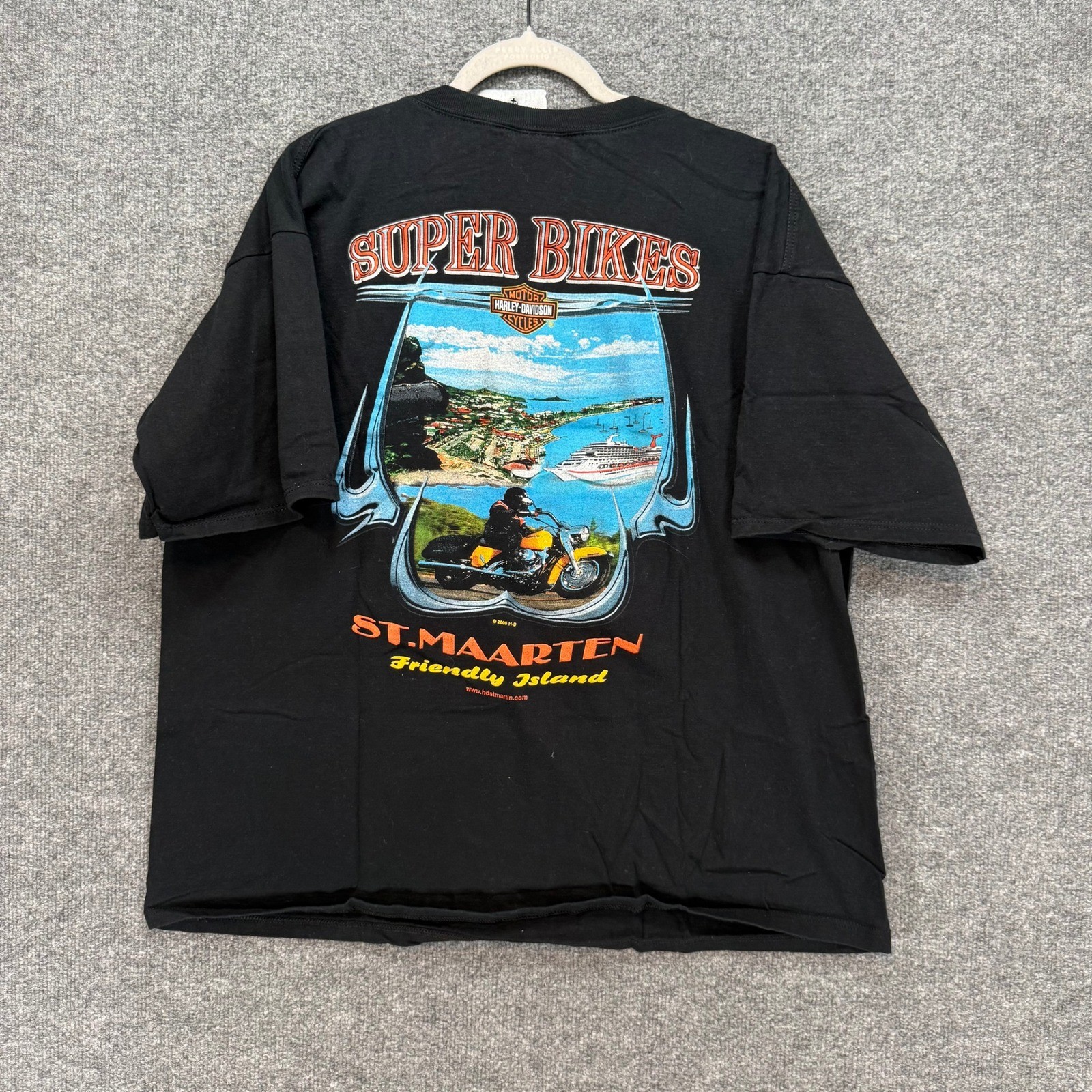 Harley Davidson Tshirt Mens XL Black Dagger Graphic Vintage 2006 Biker Tee gallery