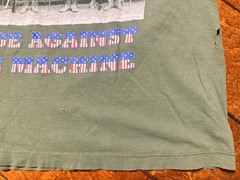 We Support Our Troops Rage Against The Machine T Shirt Green Giant Tag