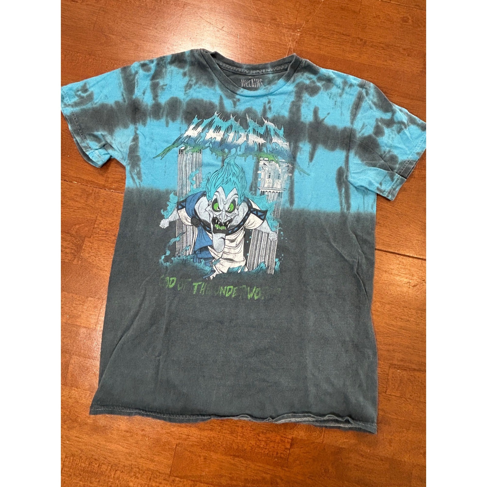 Disney Villains Hades Shirt Mens Small Blue Black Tie Dye God of the Underworld gallery