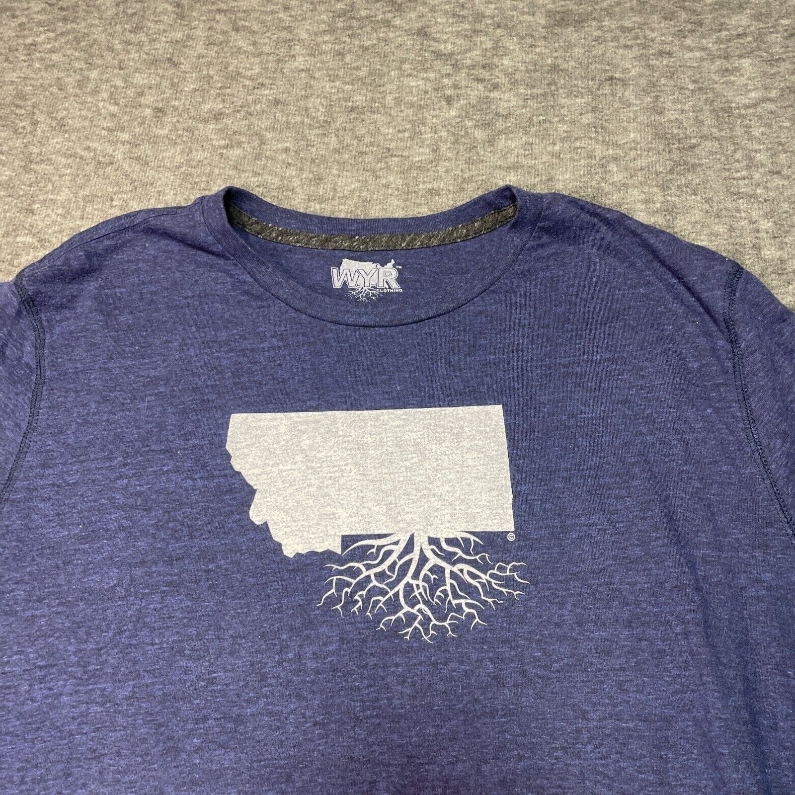 Wear Your Roots Shirt Montana State Clothing Size XL Long Sleeve Hiking Camping gallery