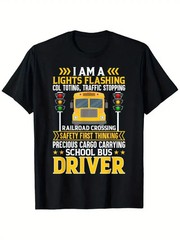 I’m A School Bus Driver Funny Graphic Tee Gift Mens Cotton Shirt