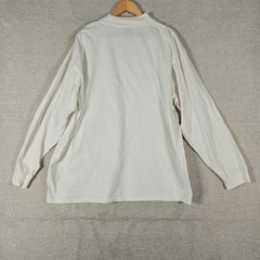 VTG Nike Team Nebraska Cornhuskers Mock Neck Shirt White XXL 2001 Long Sleeve