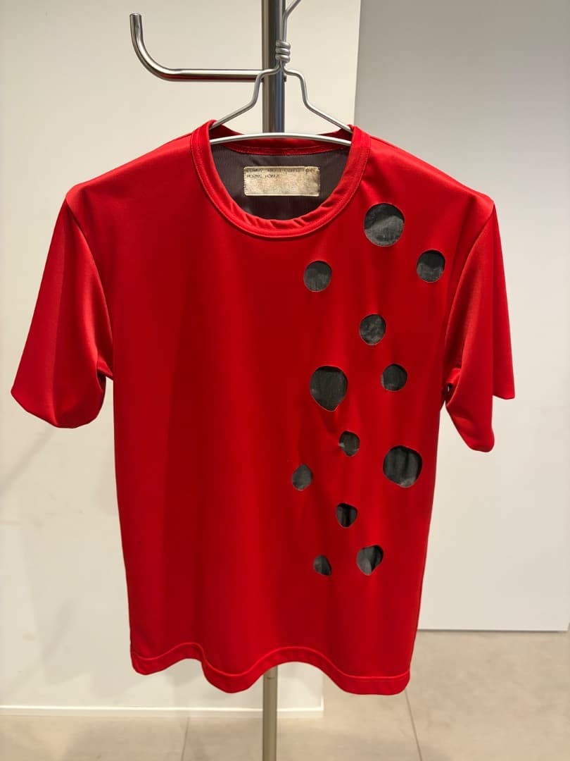 AD2000 Comme des Garcons Homme Plus Archive Hole Cut Red T-Shirt M