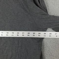 Tasso Elba Pullover Mens 2XL Gray Half Zip Long Sleeve Mock Neck Shirt Casual