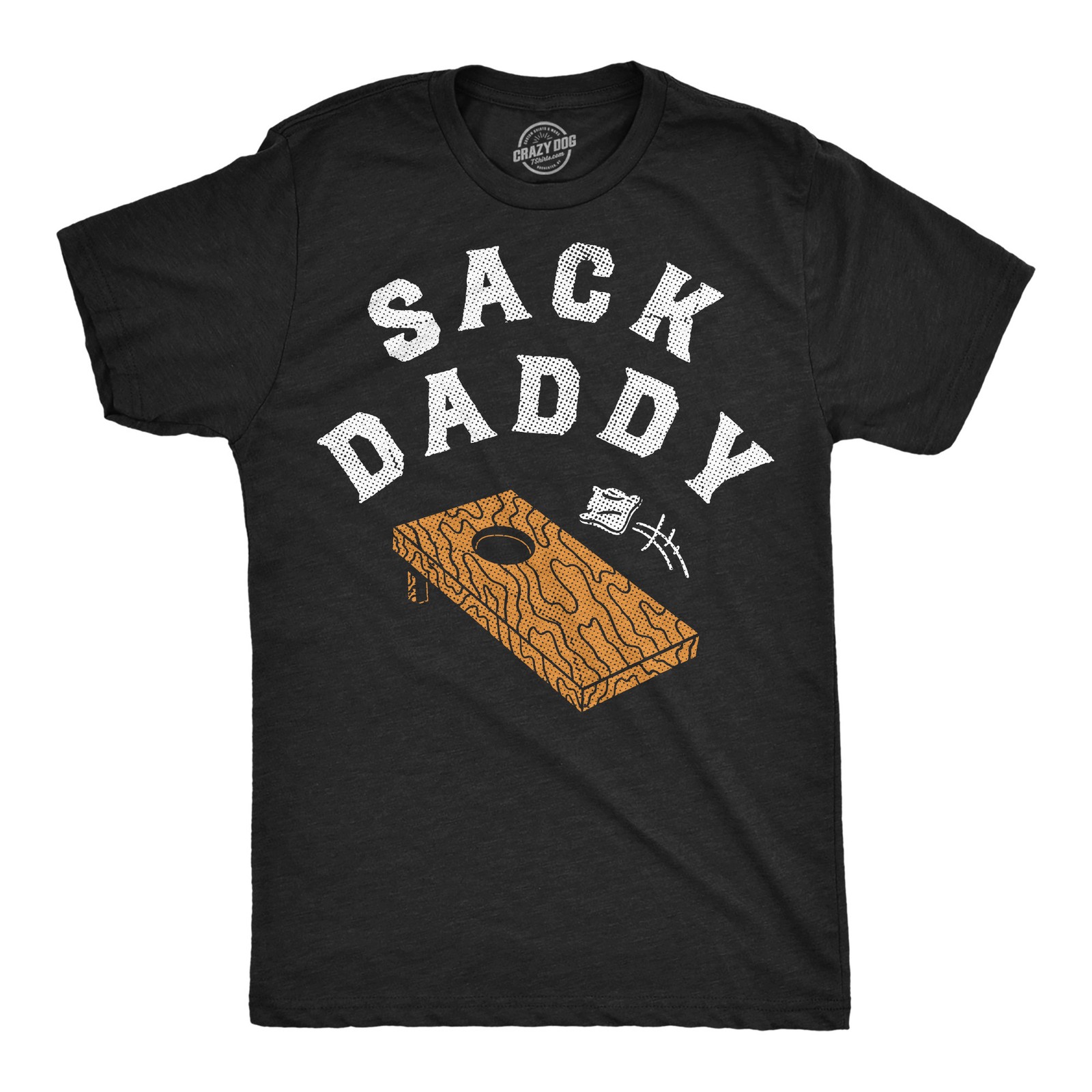Mens Funny T Shirts Sack Daddy Sarcastic Cornhole Novelty Bean Bag Tee For Men gallery