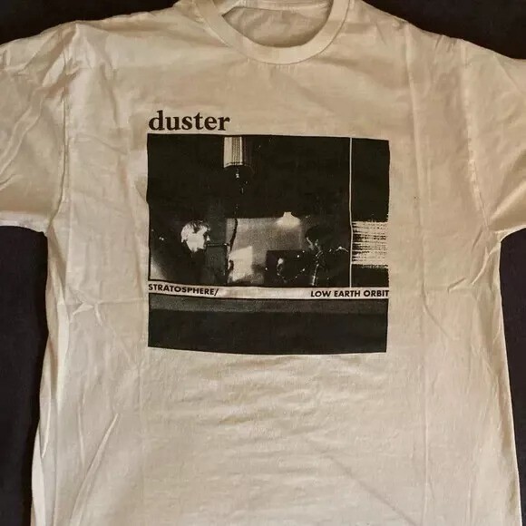 Duster Band White T-Shirt Cotton Full Size Unisex Reprint NI1326