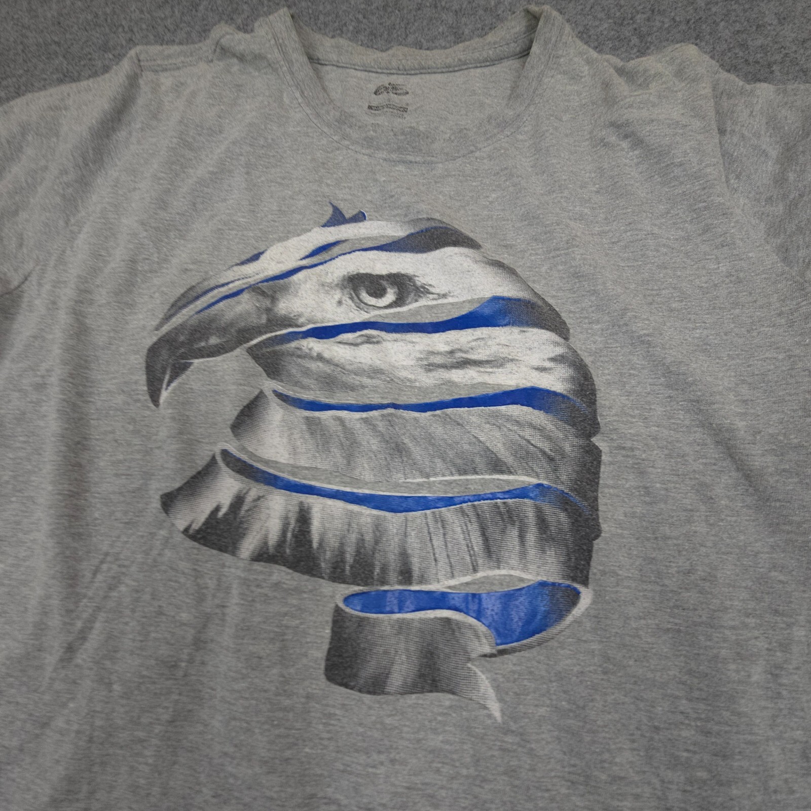 Nike Shirt Mens LARGE grey short sleeve cotton eagle 6.0 regular TShirt Size L gallery