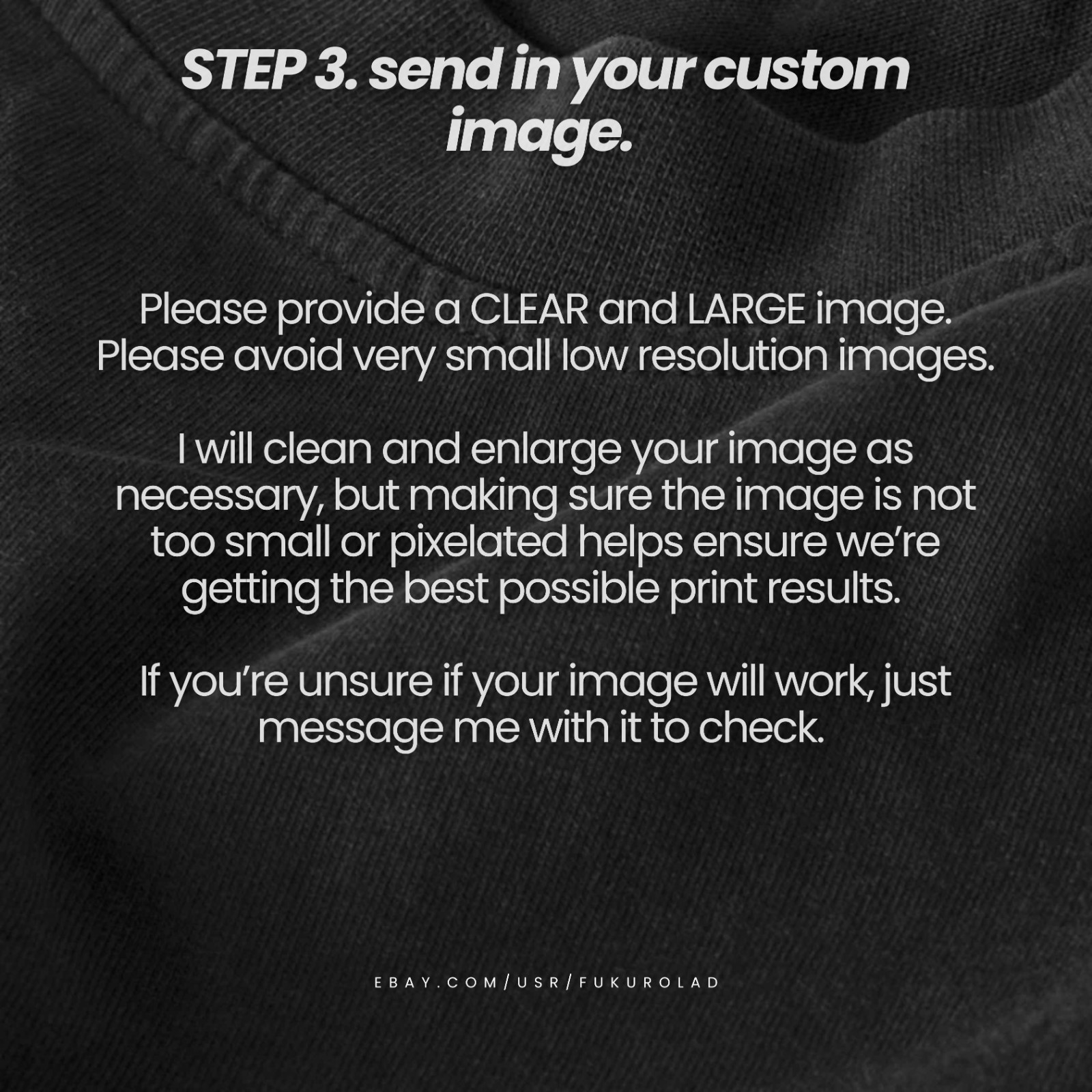 CUSTOM PRINTED TSHIRT - send in your own design/image - HIGH QUALITY PRINT gallery