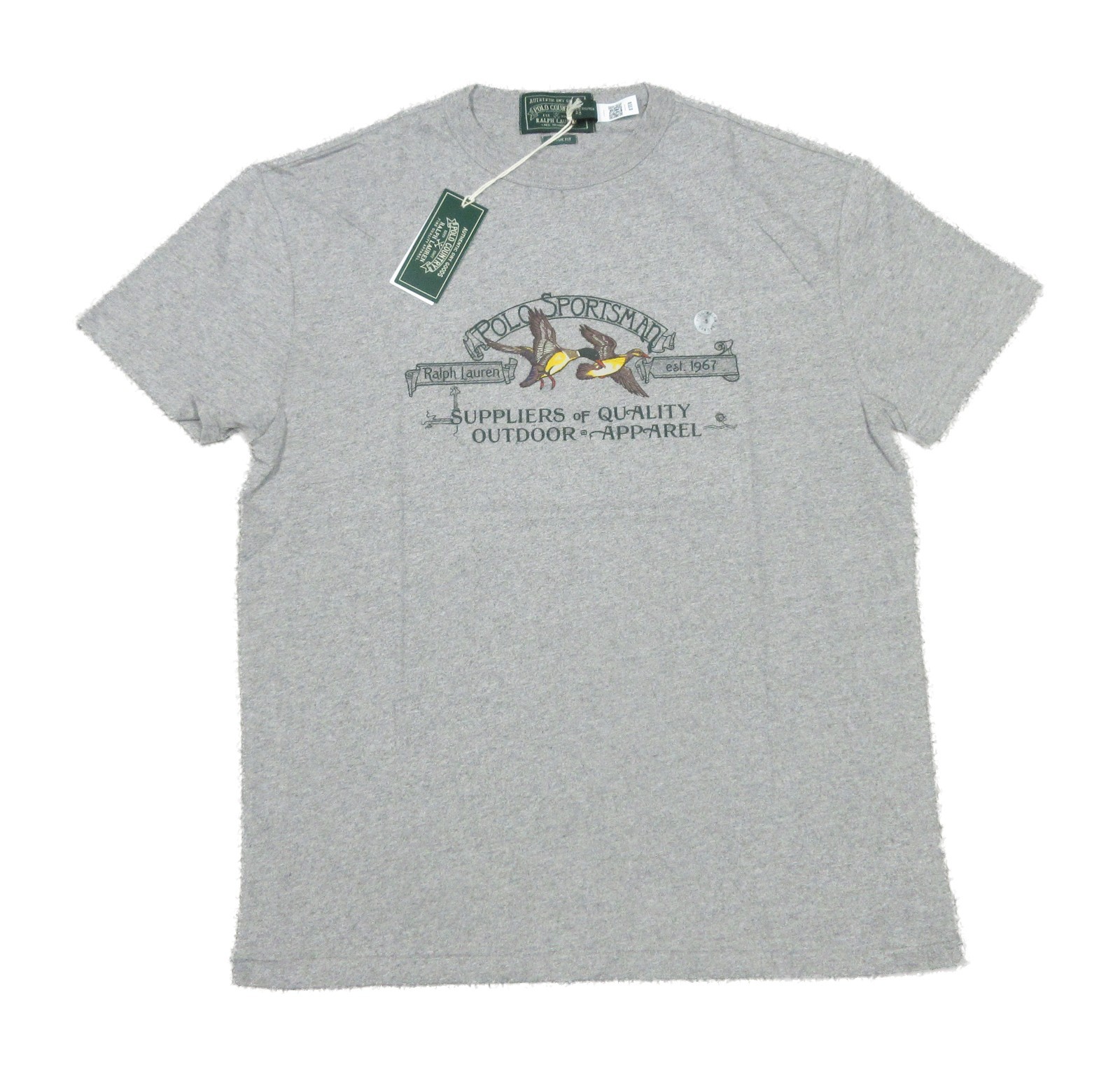 Polo Ralph Lauren Men's Grey Sportsman Graphic Print Classic Fit T-Shirt (XL) gallery