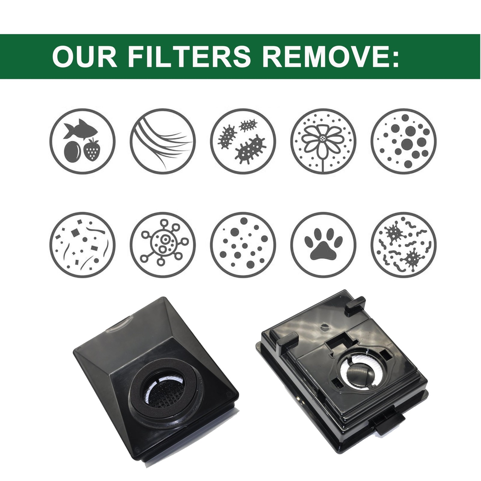 2Pcs Compatible With Rainbow E2 HEPA Style Filters Fits E2-Series, Compatible…