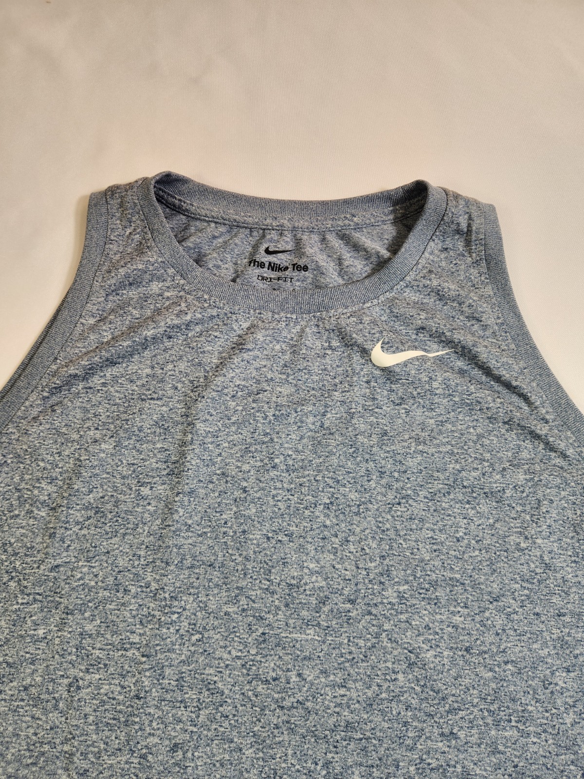 Nike Tank Top Sleeveless Shirt Men's Size LG Blue Dri-fit Performance Activewear gallery