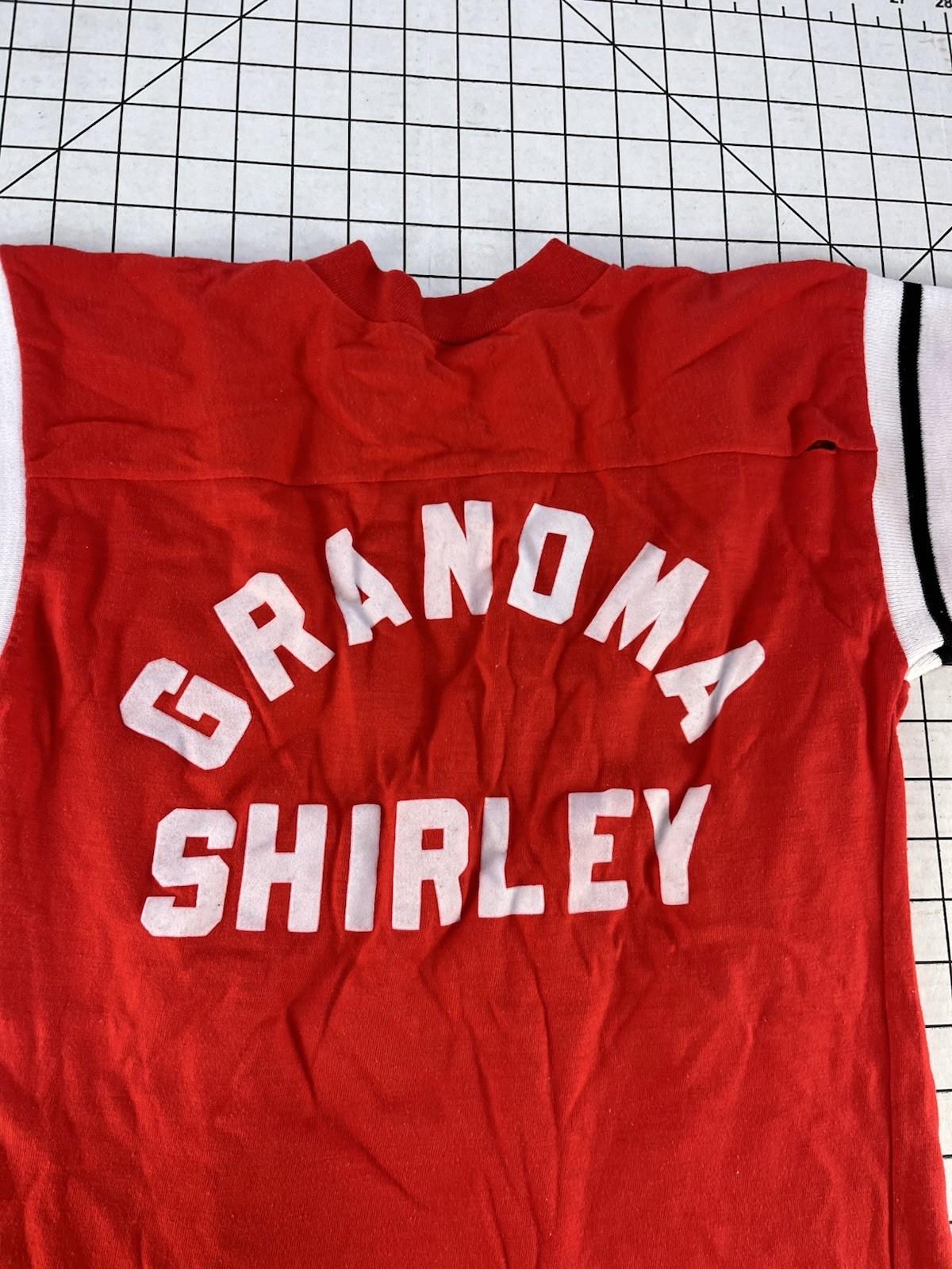 Vintage 70s 80s Ringer BMW Grandma Flock Print Atomic Retro Tee Surf Skate Mod gallery