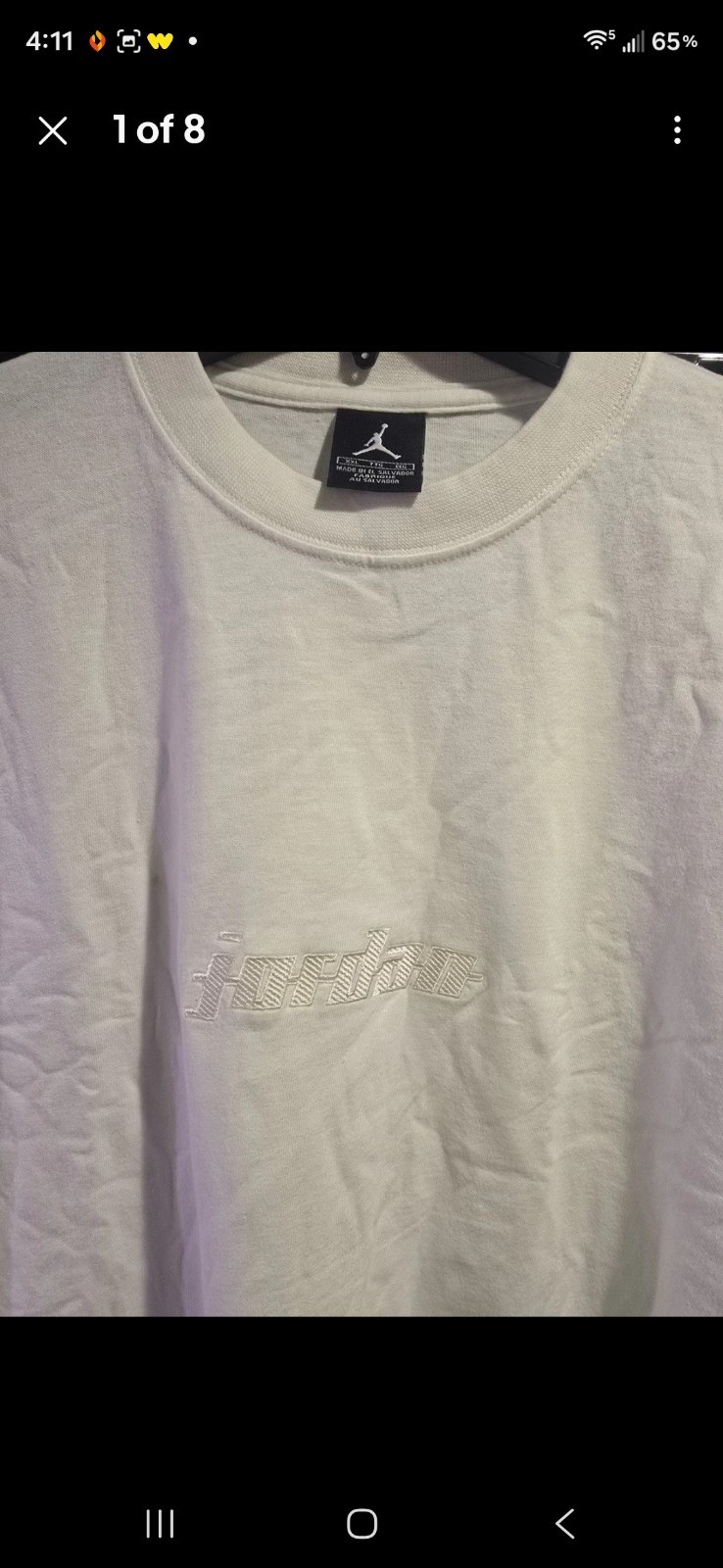2005 Jordan XX 20th Anniversary Tee L Embroidered Logo DS Sealed NWT Vintage gallery
