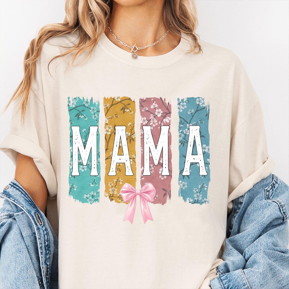 Floral Mama Shirt Spring Mom Flower Tee Mothers Day Gift