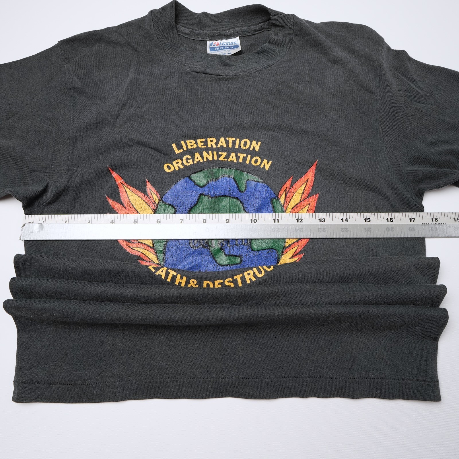 Vintage US Army Fort Jackson Tank Hill T Shirt Mens Medium 80s Military PT Hanes gallery