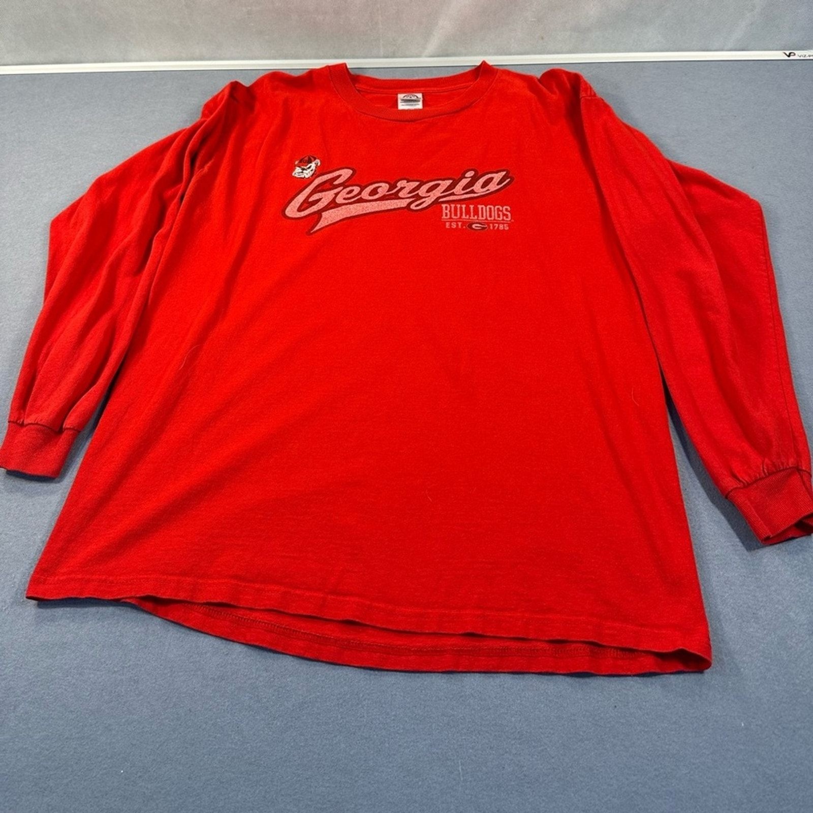 Delta Pro-Weight Georgia Bulldogs Red Long Sleeve Shirt Size Large gallery