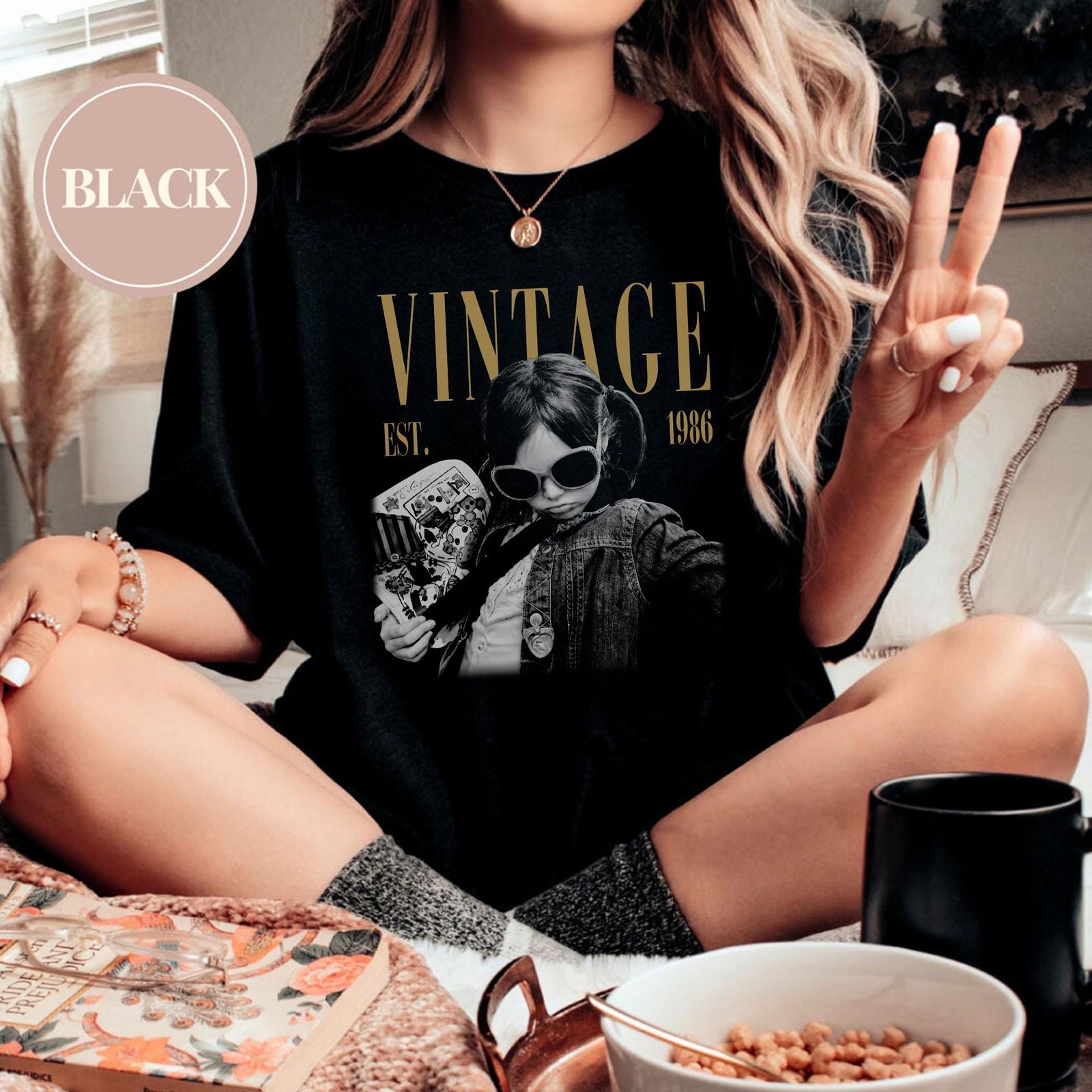 Personalized Vintage Photo Year Shirt Custom Birthday Gift Tee gallery
