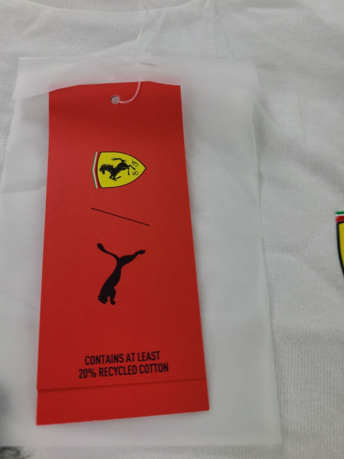 PUMA Scuderia Ferrari F1 Racing Graphic White T-Shirt Men's Size Medium NWT gallery