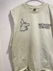 Slow Bloom Coffee Co Worker Owned Muscle Tank Top Unisex Mens XL Custom Cut Off