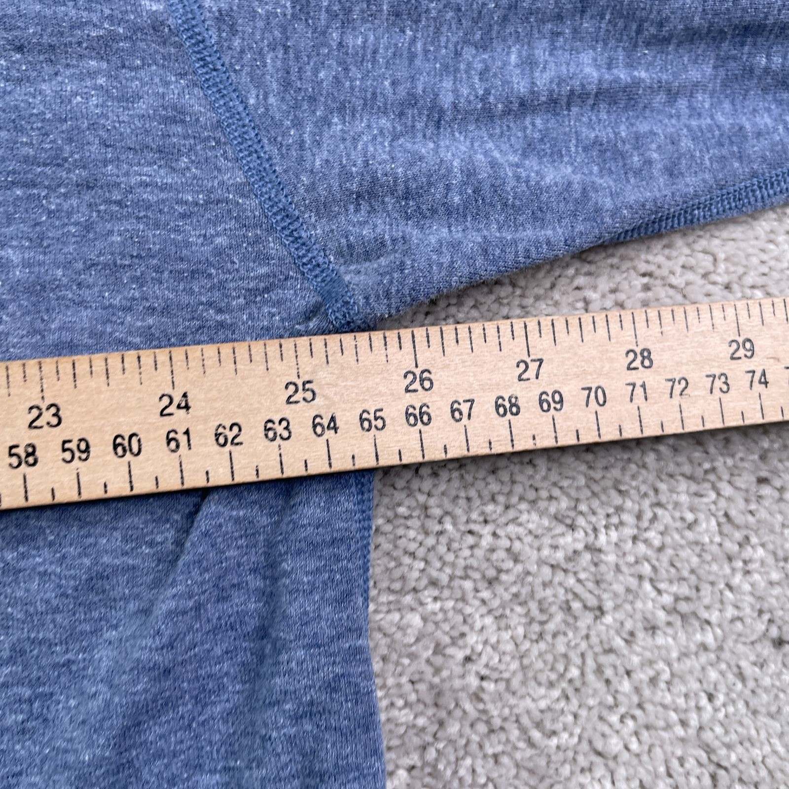 LL Bean Shirt Mens XXL Blue River Driver Henley Wool Blend Thermal Outdoor Top gallery