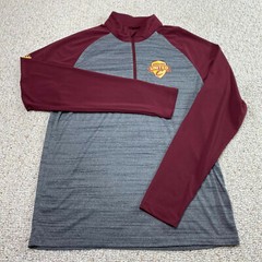Level Wear Active Top sz S Maroon Gray Cleveland Cavaliers NBA Athleisure