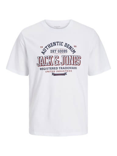 Jack & Jones 3 Pack JJELOGO Crew Neck T-Shirts - Blue/White/ Dark Navy gallery