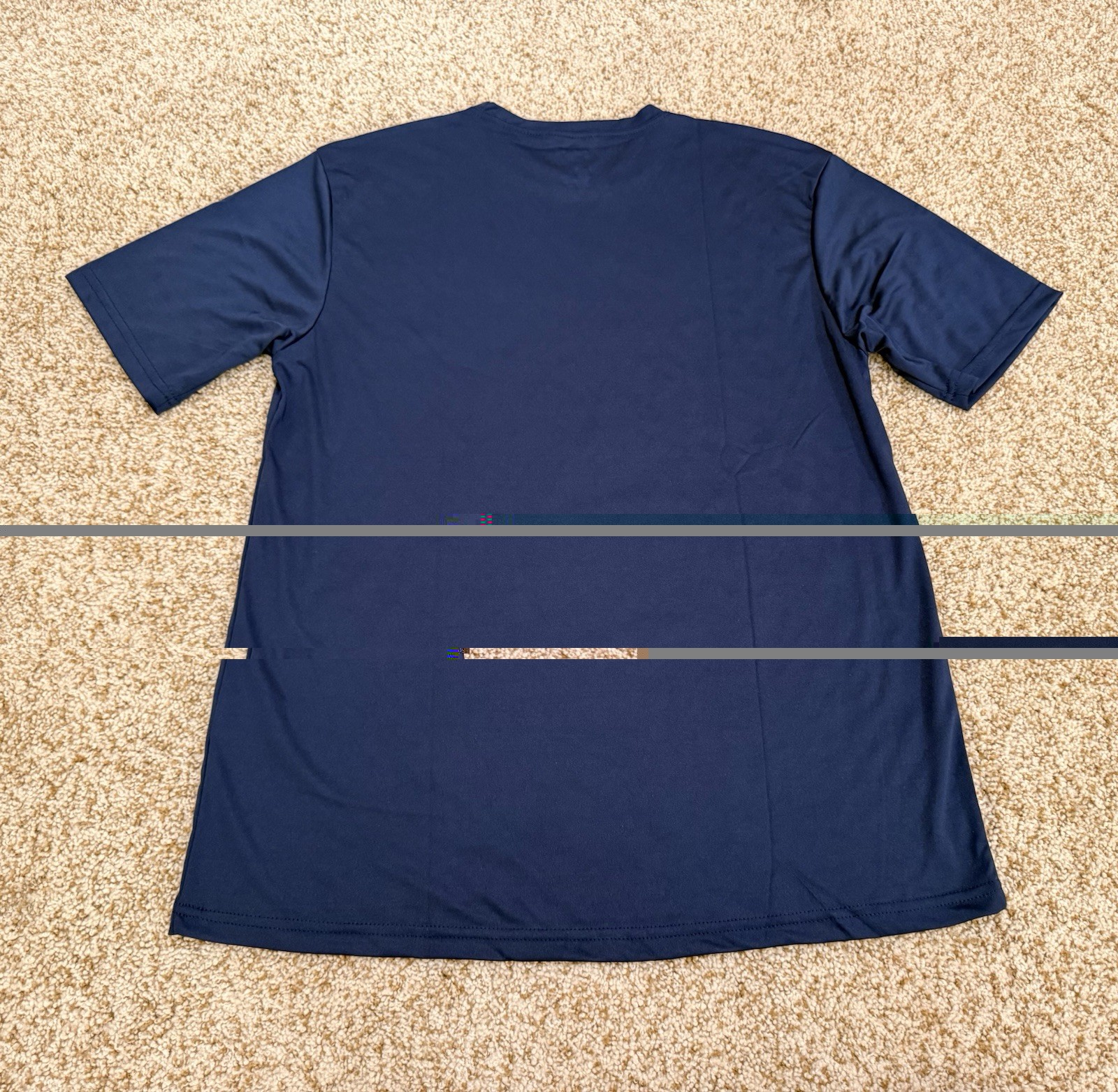 Epic Cool Performance Dry Fit Adult Short Sleeve T-Shirt Size Medium Navy Blue gallery