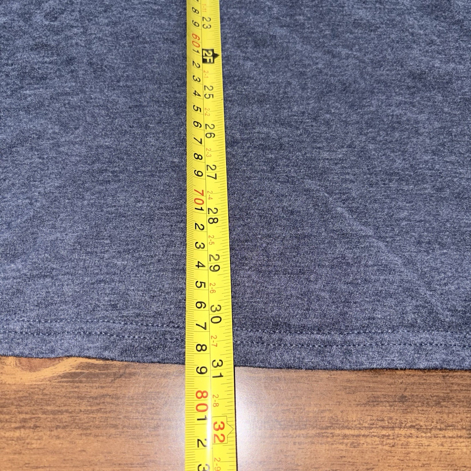 Fruit of the Loom Platinum T Shirt Men’s 3XL Blue Heather Pocket Tee gallery
