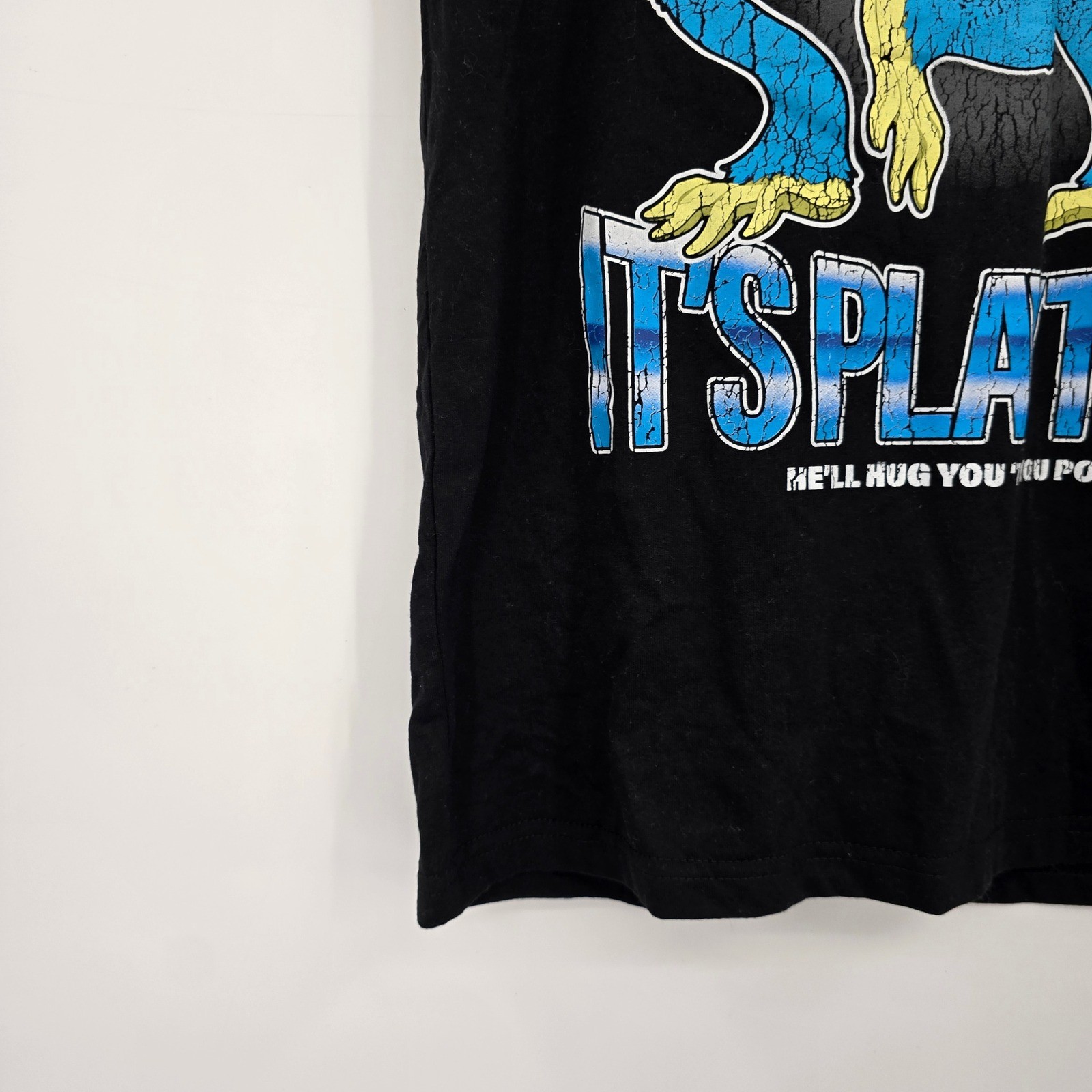 Poppy Playtime Huggy Wuggy Its Playtime Graphic Tee Black Mens Small Mad Engine gallery