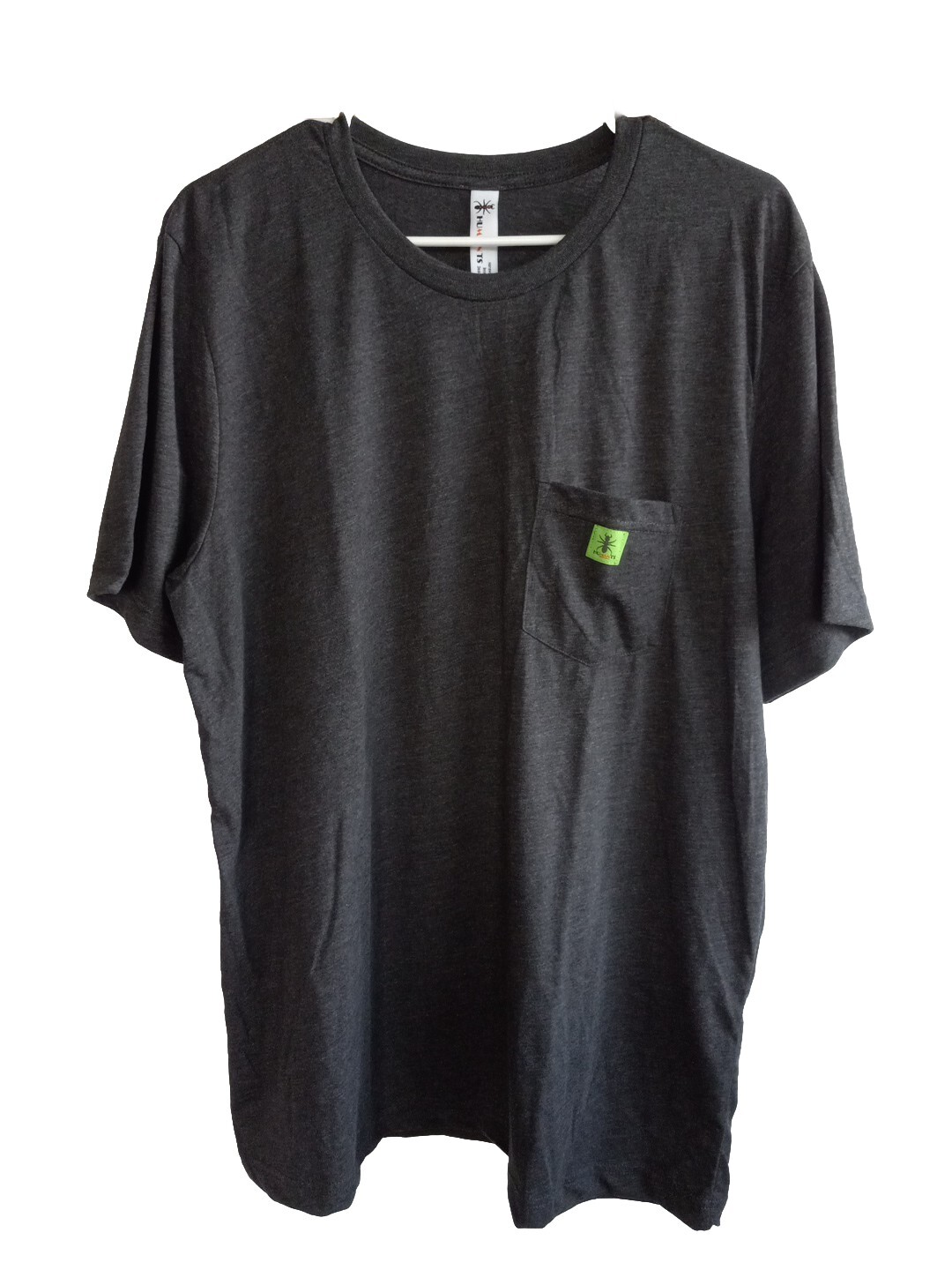 Humants Men's Large Workwear /Outdoor Jersey Pocket Tee Dark Gray heather Cotton gallery