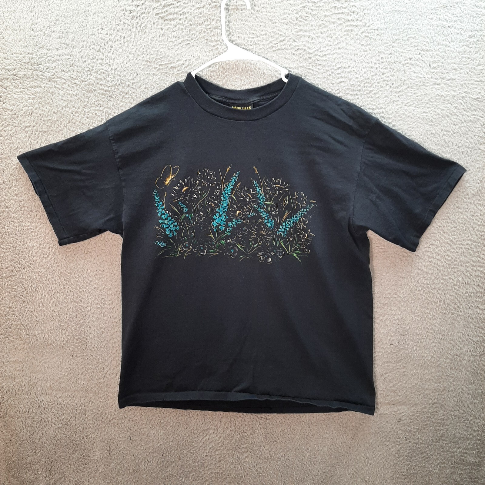 Vintage Your Head Goes Here Shirt Adult Extra Large Black Wildlife Nature 1990s gallery