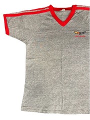 Vintage Chevrolet Corvette Single Stitch T Shirt Size: Large Bantam Tag V Neck