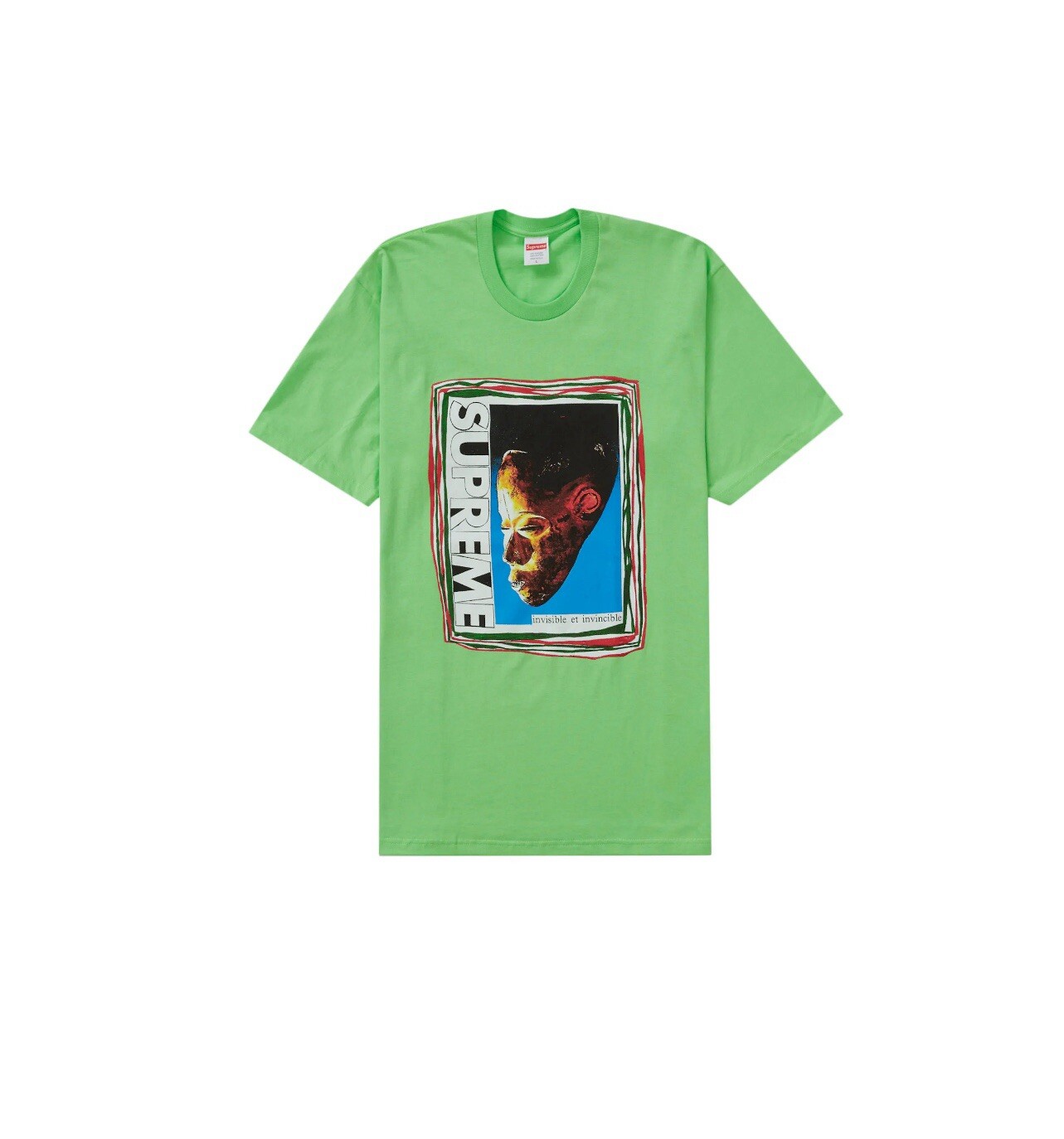 Supreme Mask Invincible Tee Lime Size: S