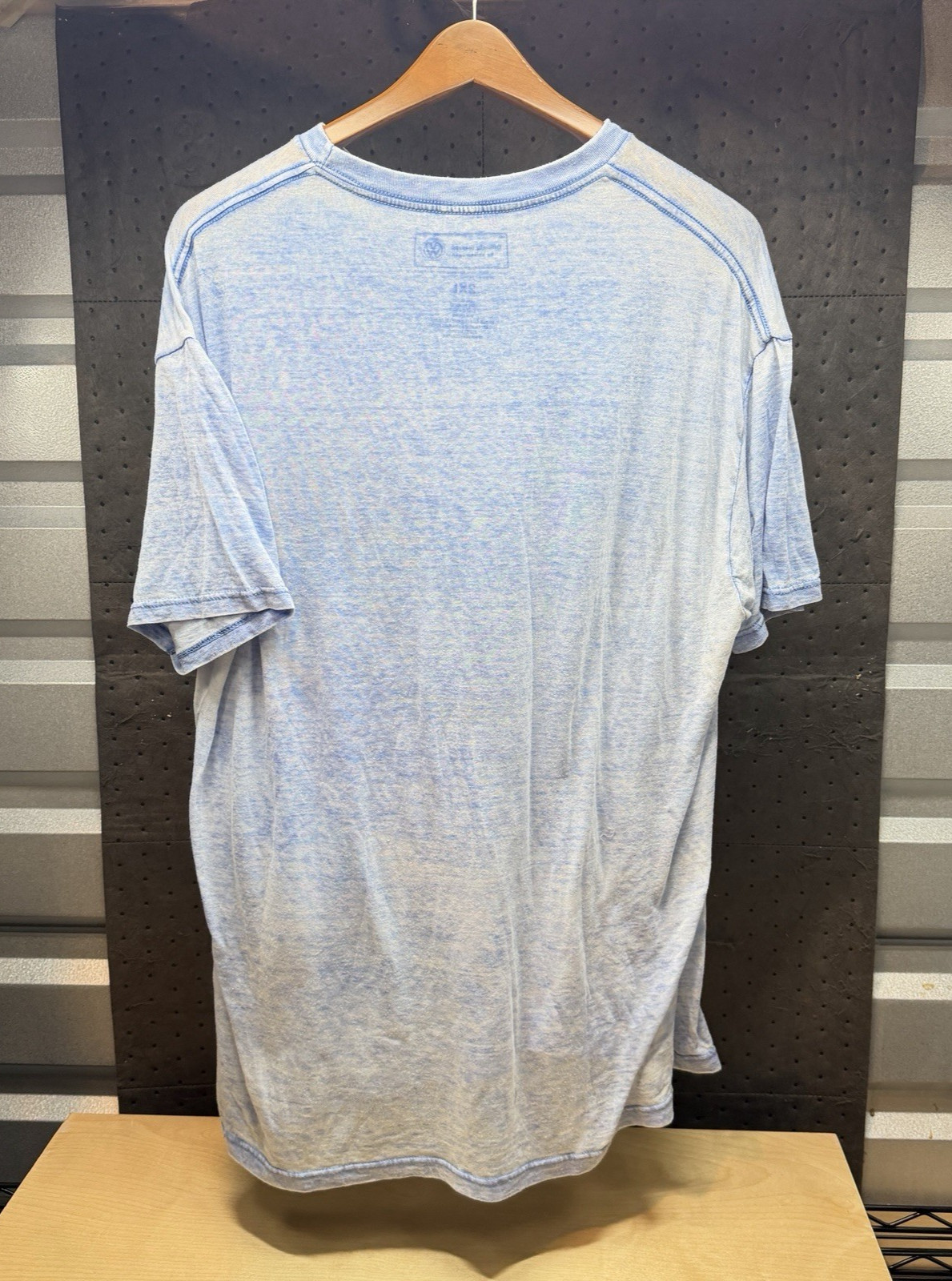 VW Volkswagen Fahrvergnügen Men T-Shirt XL Blue Lightweight Shear-1990s gallery