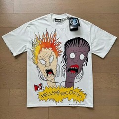 Hell Studios star cartoon characters pattern Tee Mens Short sleeved T-shirt