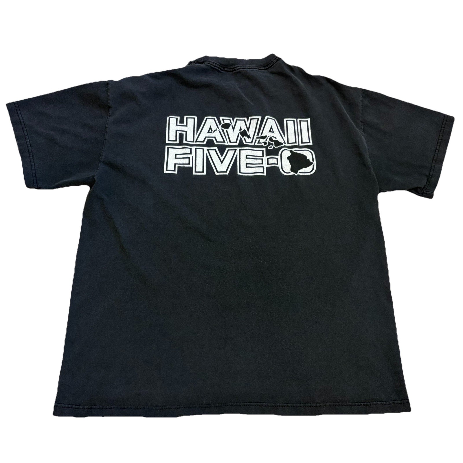 Hawaii Five-O Shirt Fits Mens Large Black Graphic Tee Film Drama TV Show Promo