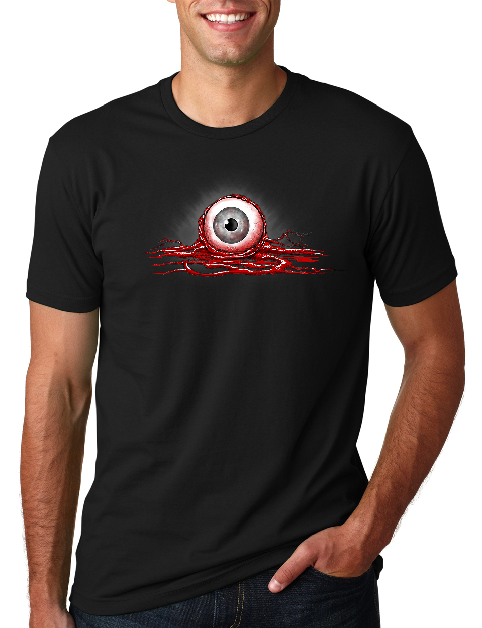 Halloween BLOODY EYE creepy horror zombie work office costume party eyeball gallery