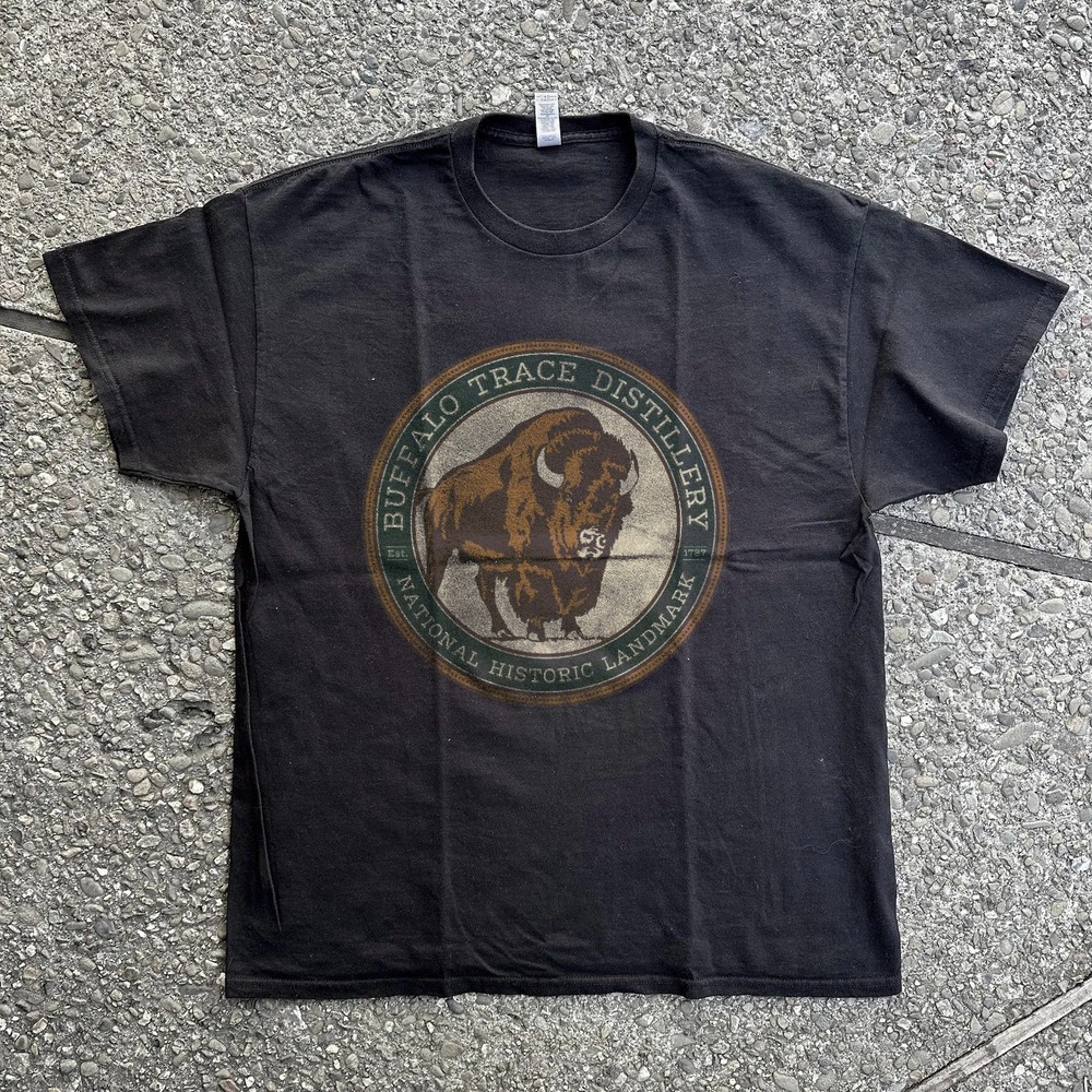 Buffalo Trace Distillery Whiskey Vintage Style Unisex T-Shirt Size S-5XL