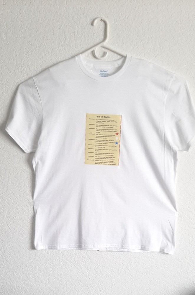 1 Thur 10 Amendment Your Bill Right Read Out Loud New XL Crew Neck T-Shirt