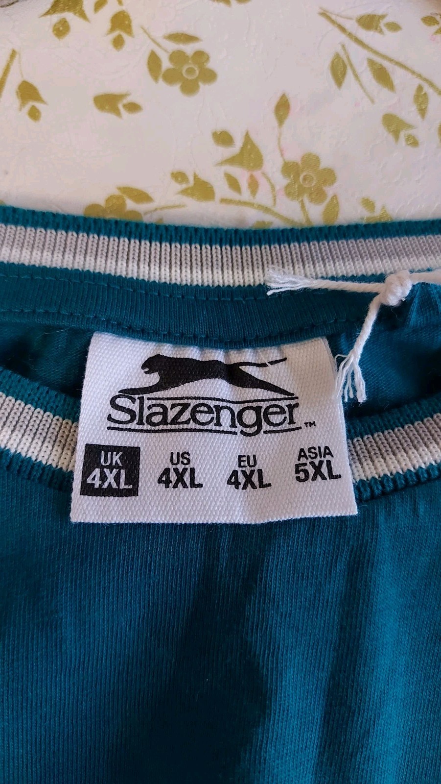 Slazenger Mens TSHIRT Size 4XL Blue Cotton Short Sleeve New With Tags gallery