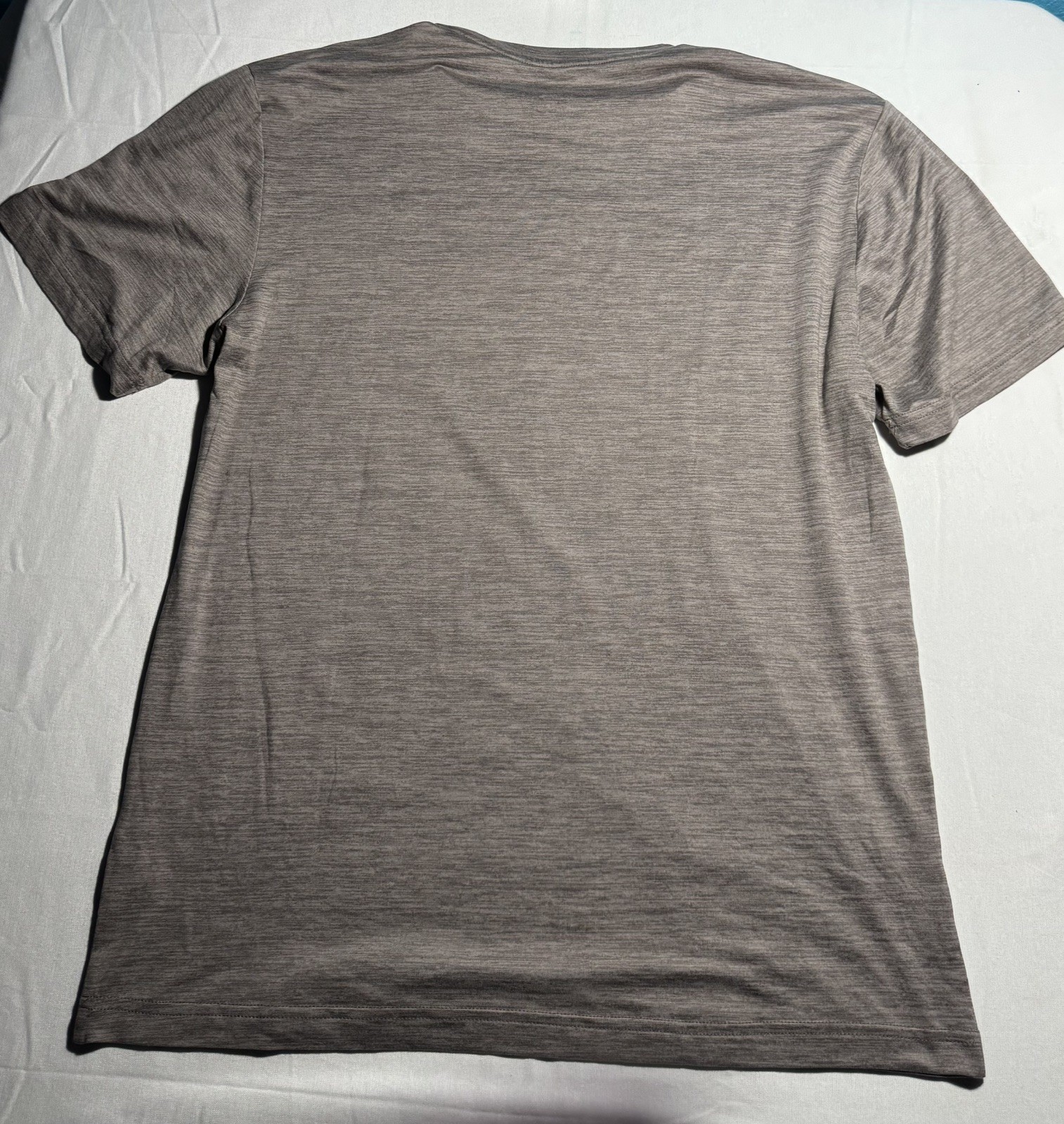 Reebok Mens Polyester Stretch T-shirt Workout Gym Medium Sport Tee Gray gallery