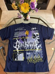Size L – Civil Regime Roses From Concrete Skull Oversized T-Shirt