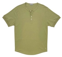 VarietyAthletics Mens Soft Pima Cotton Elastic Sleeve Cuff Henley T-Shirt