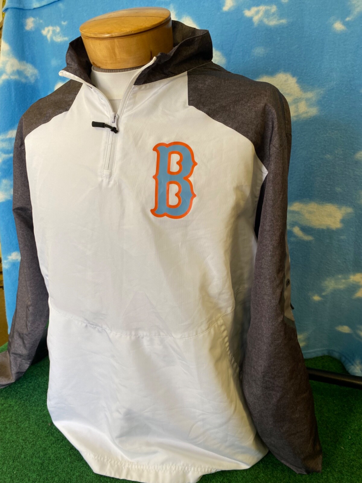 Boston Red Sox Jacket Large Holloway 1/4 Zip Rare C30 gallery