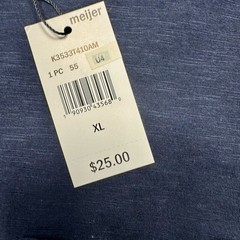 NWT Reverse Threads Blue Pocket Tee Colorblock Sleeve T-Shirt XL