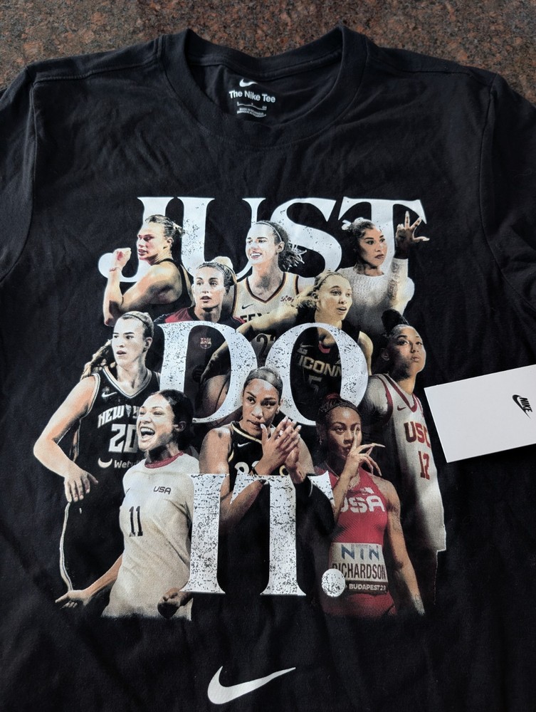 Nike So Win Just Do It Shirt Size S Sabrina Sabalenka Juju A’ja Sha’Carri Clark
