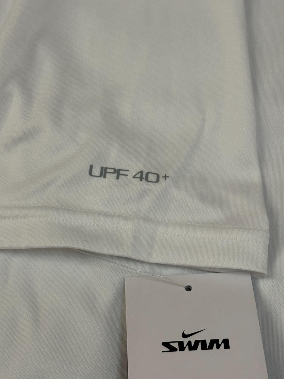 Nike White Dri Fit Swim Tee Shirt Hydroguard - Men's Size XL - UPF 40+ IQ7739-10 gallery