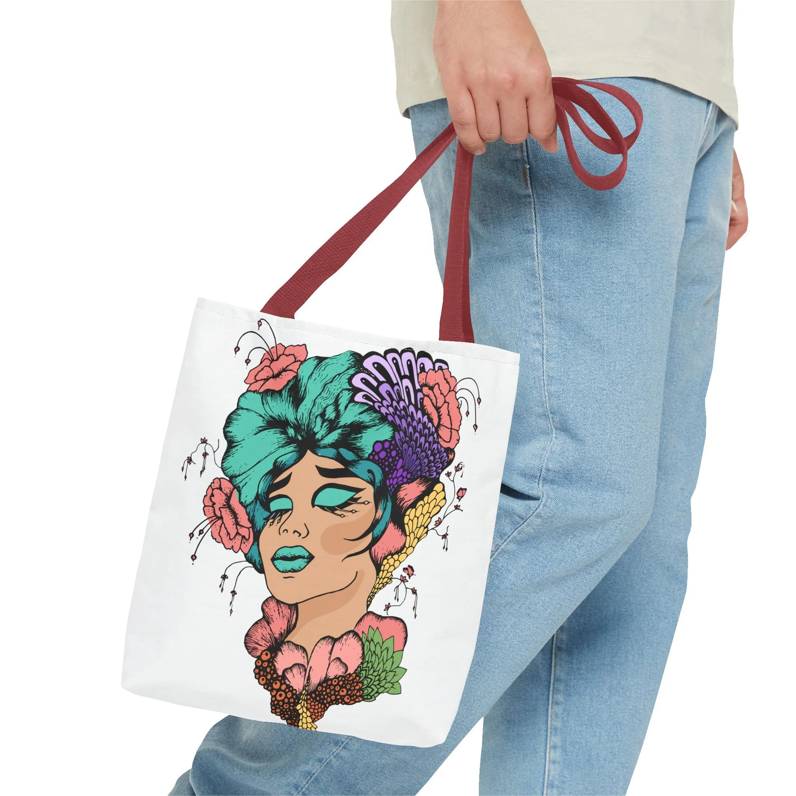 African American Tote Bag with Woman head gallery