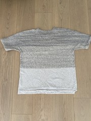 Helmut Lang Two-Tone Heather Gray Short Sleeve Terry Tee Size XL