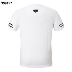 NWT Philipp Plein Animal Diamond Emblem Black/White Merino T-shirt